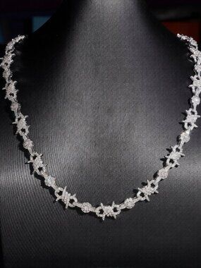 13mm Moissanite Diamond Cuban Chain 925 Sterling  Moissanite w Gra Certificate